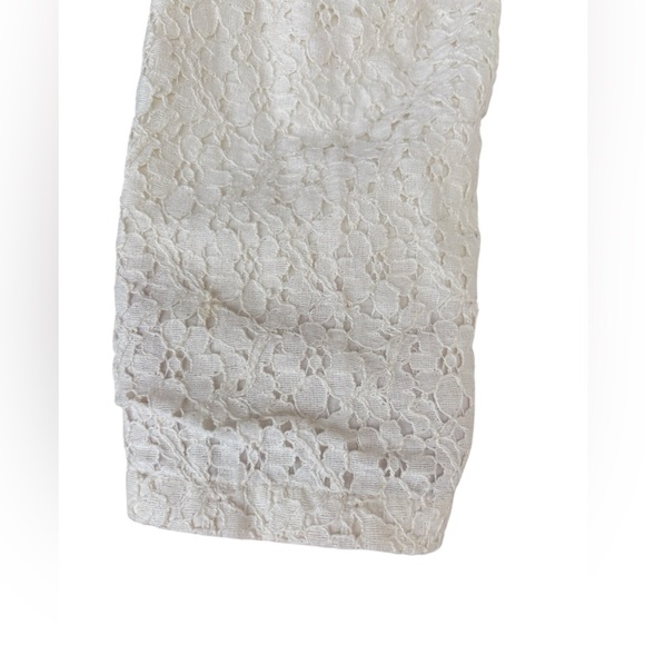 Cold water Creek Jacket Womens Sz M off white Embroidered Eyelet Lace preloved - Picture 2 of 7